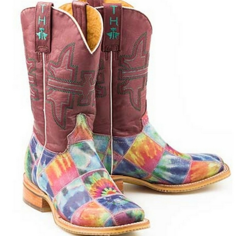 Women's Tin Haul Trippy Check Boots With Peace And